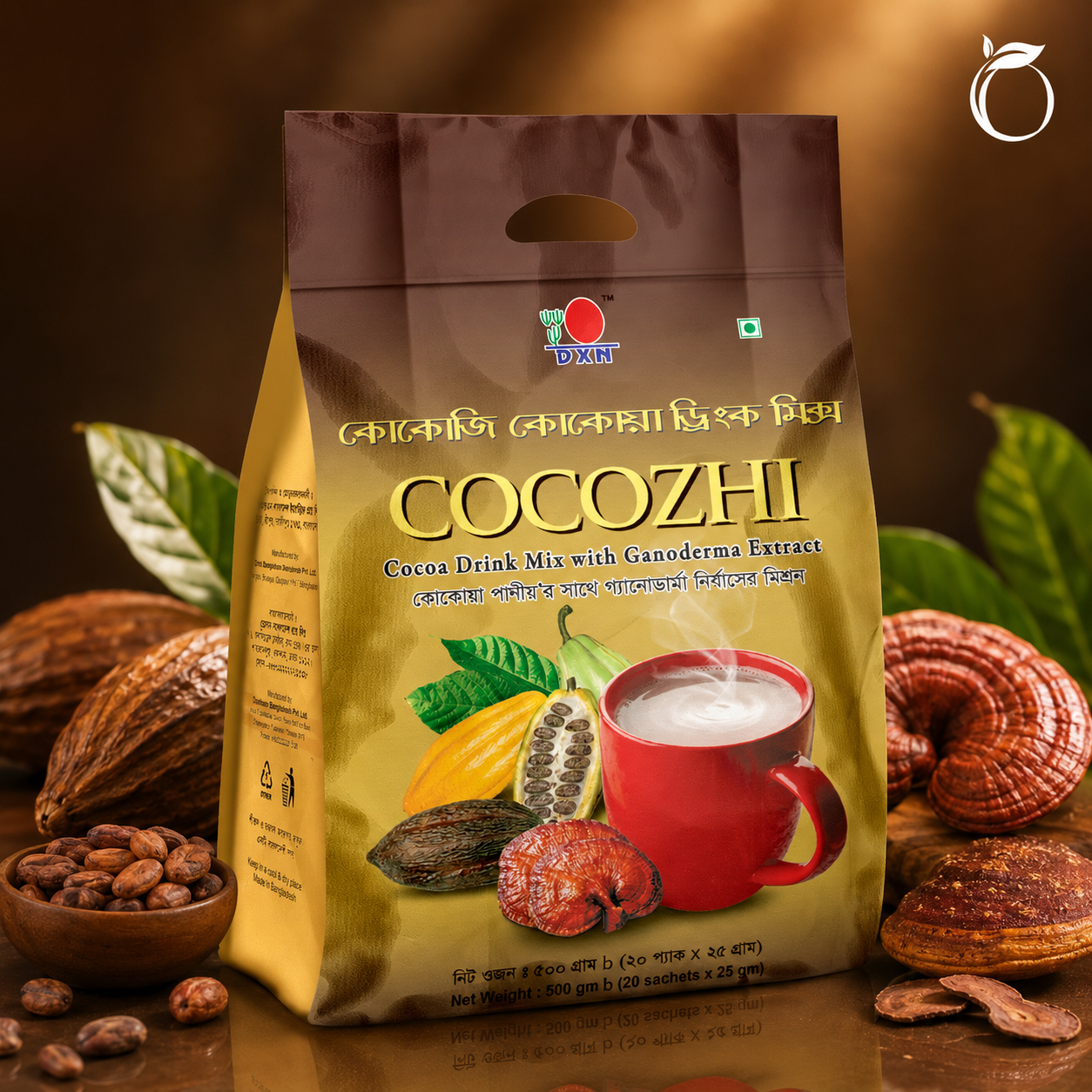 DXN Cocozhi Cocoa Drink Mix with Ganoderma Extract 500g Pack