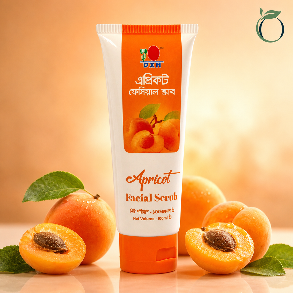 DXN Apricot Facial Scrub 100ml Gentle Exfoliating Face Scrub