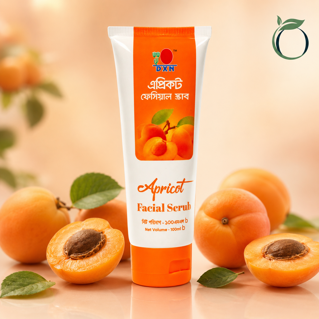 DXN Apricot Facial Scrub 100ml Gentle Exfoliating Face Scrub