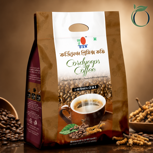 DXN Cordyceps Coffee 3 in 1 Instant Premix Coffee 20 Sachets