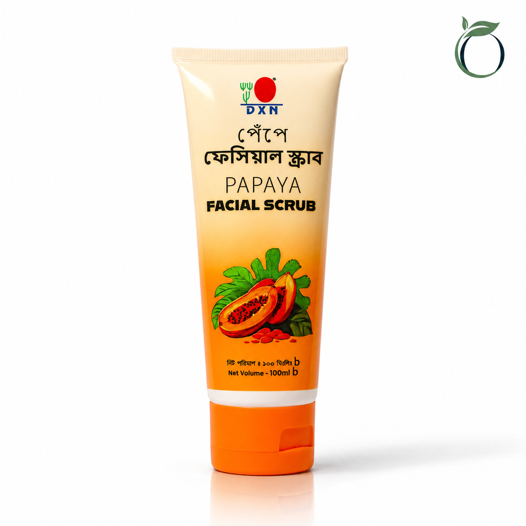 DXN Papaya Facial Scrub 100ml Gentle Scrub for Glowing Skin Care