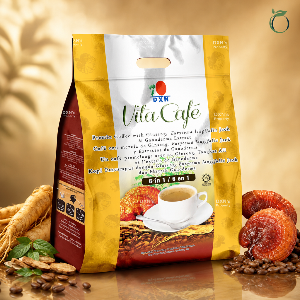 DXN Vita Cafe 6 in 1 Ginseng Ganoderma Instant Coffee Premix