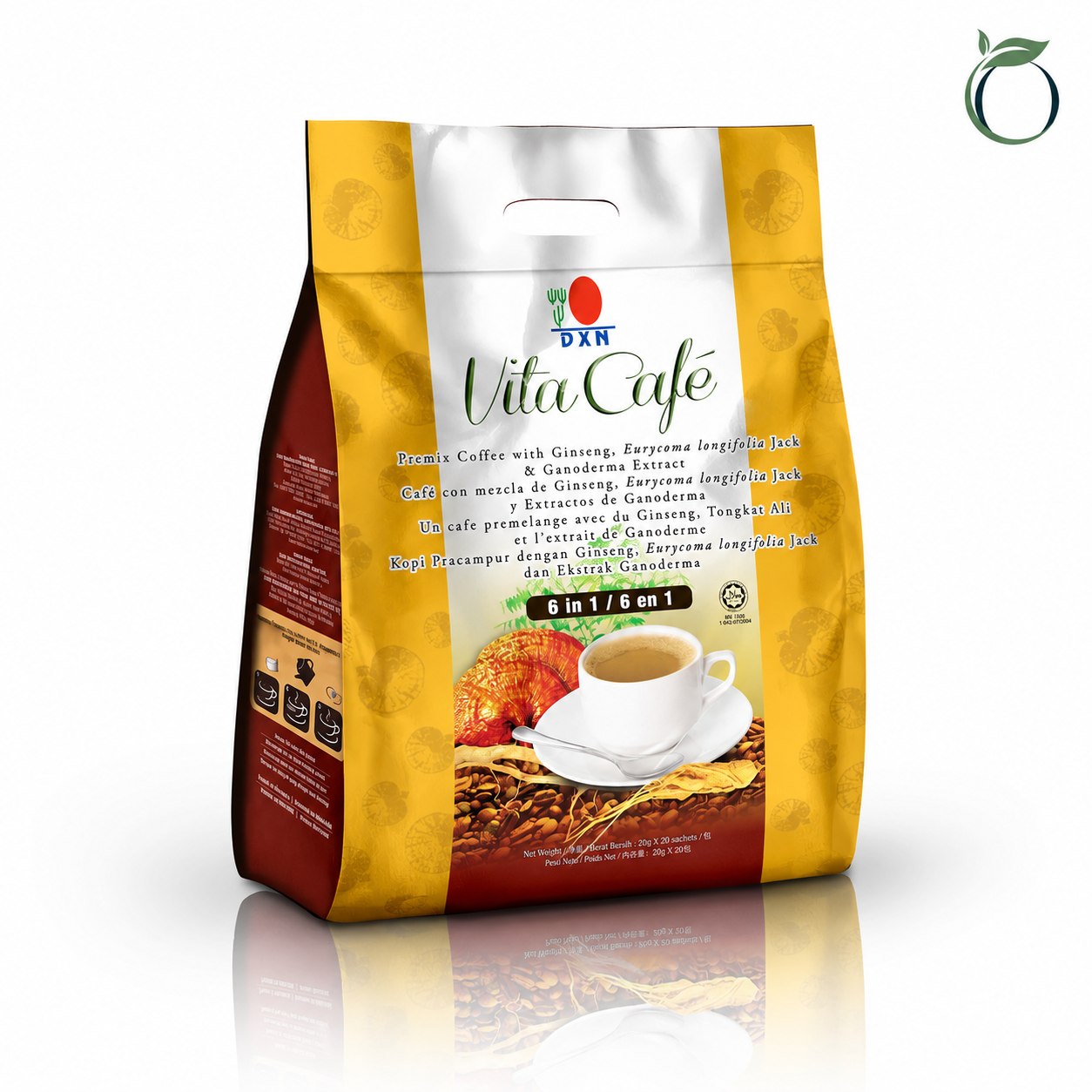 DXN Vita Cafe 6 in 1 Ginseng Ganoderma Instant Coffee Premix